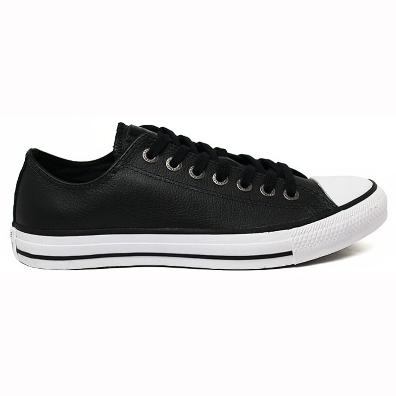 ALL STAR LEATHER OX PRETO