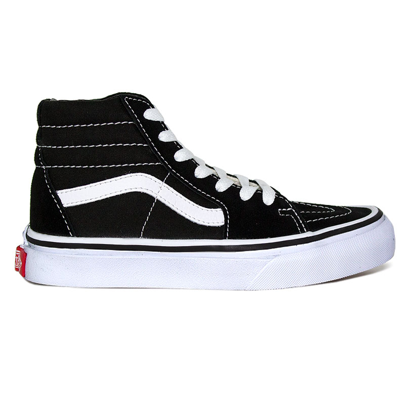 VANS SK8 HI KIDS BLACK/TRUE WHITE