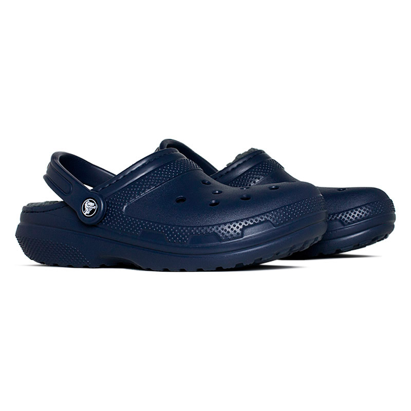 CROCS CLASSIC LINED CLOG NAVY/CHARCOAL