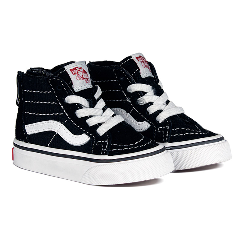 VANS SK8 HI BABY ZIP BLACK/WHITE