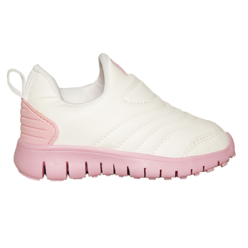 PUFF SLIP ON KIDS NAPA BRANCO/ROSA BB 18 A 27