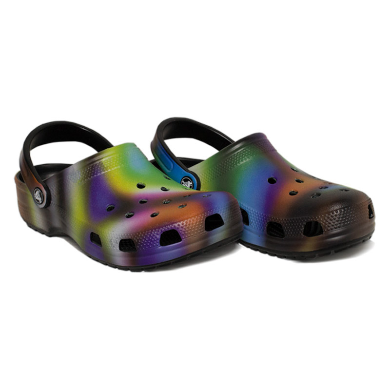 CROCS CLASSIC SOLARIZED CLOG BLACK/MULTI