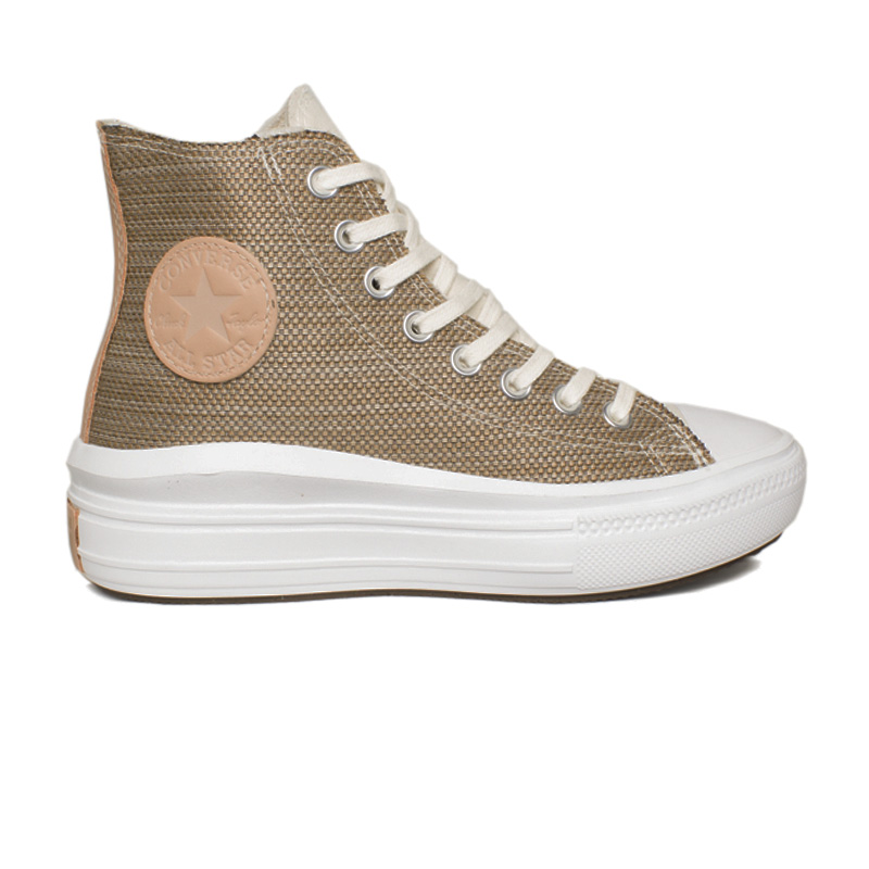 ALL STAR PLATAFORMA ECO LEATHER HI COURO BRANCO - Converse é na Convexo!