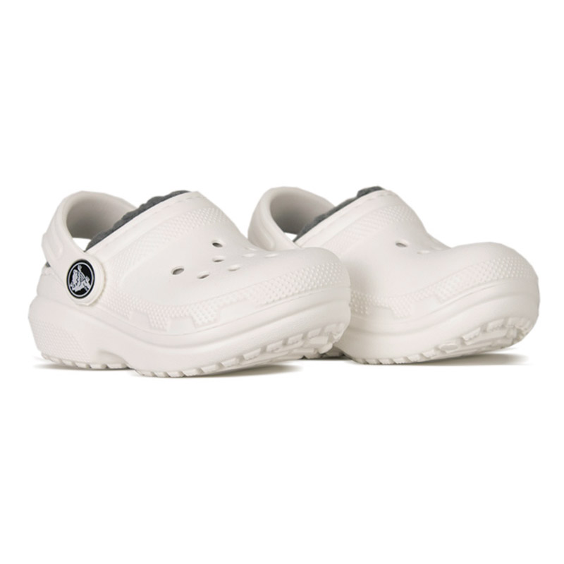 CROCS CLASSIC LINED CLOG KIDS WHITE/GREY