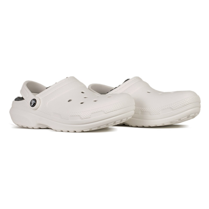 CROCS CLASSIC LINED CLOG WHITE/GREY 