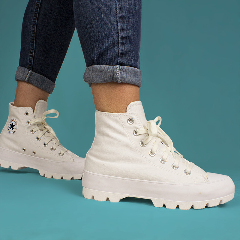 *CHUCK TAYLOR ALL STAR LUGGED HI WHITE