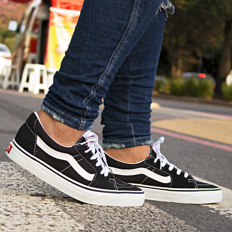 VANS SK8 LOW BLACK/WHITE