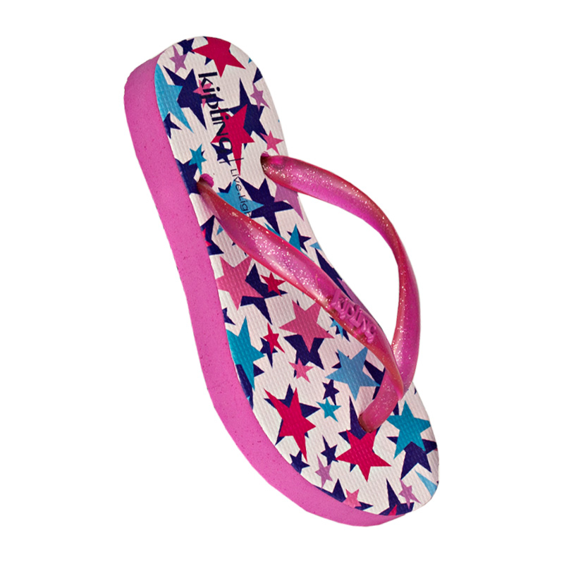 FLIP FLOP KIPLING PRINT METAL POPPY STARS