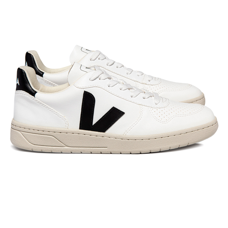 VEJA V-10 CWL WHITE/BLACK