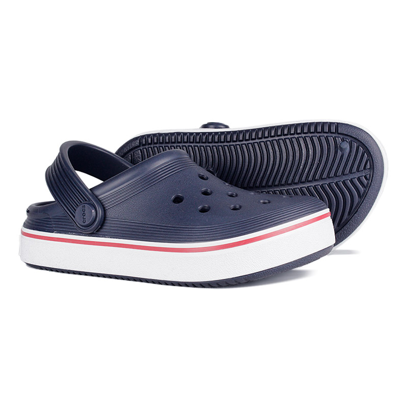 CROCS KIDS CROCBAND OFF COURT NAVY/PEPPERS