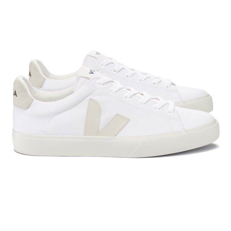 VEJA CAMPO CANVAS WHITE/PIERRE