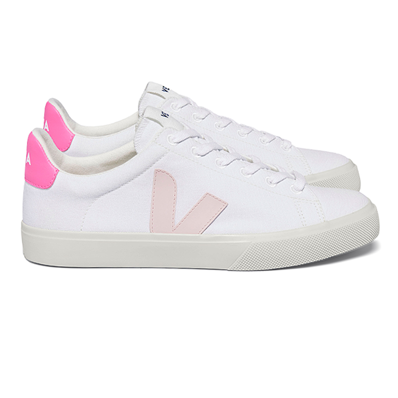 VEJA CAMPO CANVAS WHITE PETALE/SARI