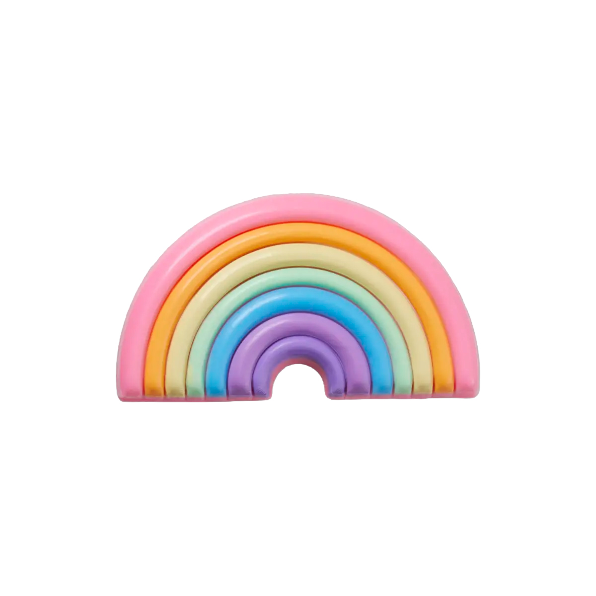 JIBBITZ PUFFY RAINBOW POOL FLOAT