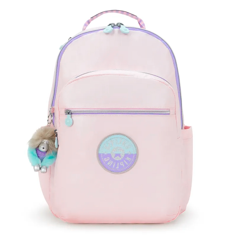 MOCHILA KIPLING SEOUL SEA PINK MET C
