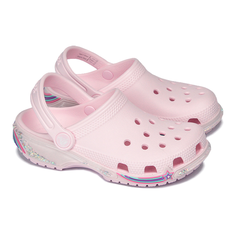 CROCS CLASSIC STAR SPARKLE SHAKER PINK MILK