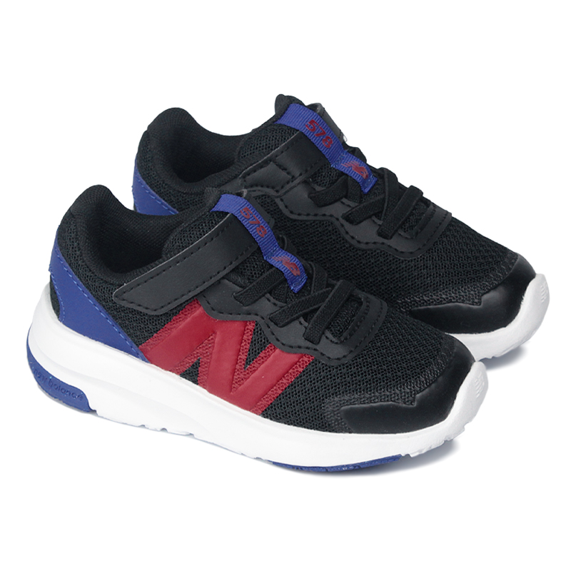 NEW BALANCE BABY 578 VELCRO PRETO/VERMELHO