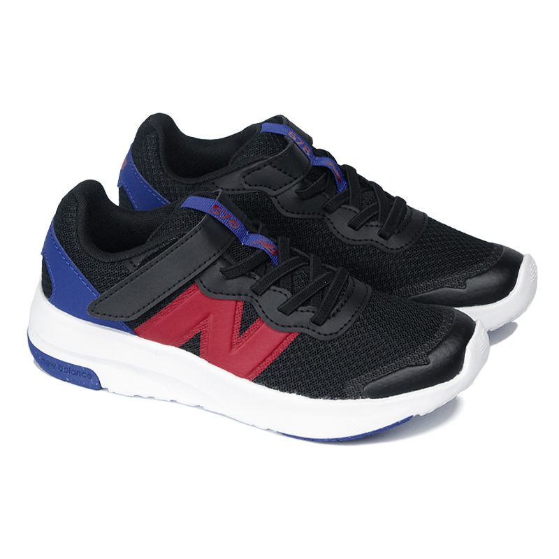 NEW BALANCE KIDS 578 VELCRO PRETO/VERMELHO
