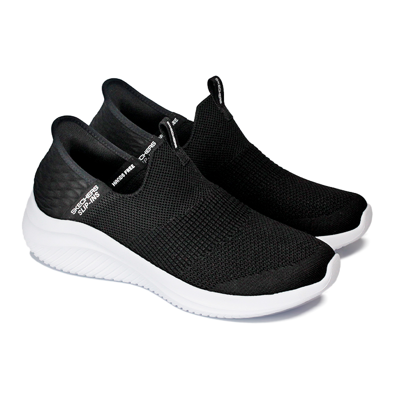 SKECHERS ULTRAFLEX 3.0 COZY STREAK BLACK