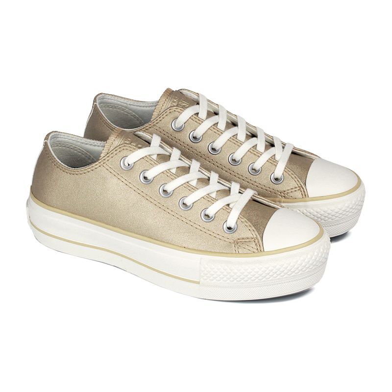 CHUCK TAYLOR ALL STAR LIFT OX AUTHENTIC GLAM 2.0 DOURADO