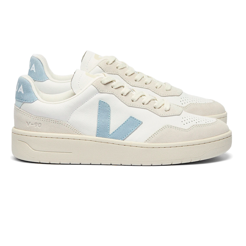 VEJA V90 OT LEATHER EXTRA WHITE STEEL