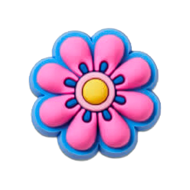 JIBBITZ TINY PINK AND YELLOW FLOWER