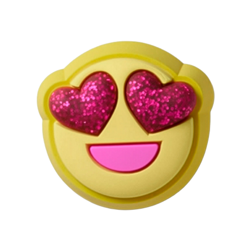 JIBBITZ GLITTER HEART EYES FACE