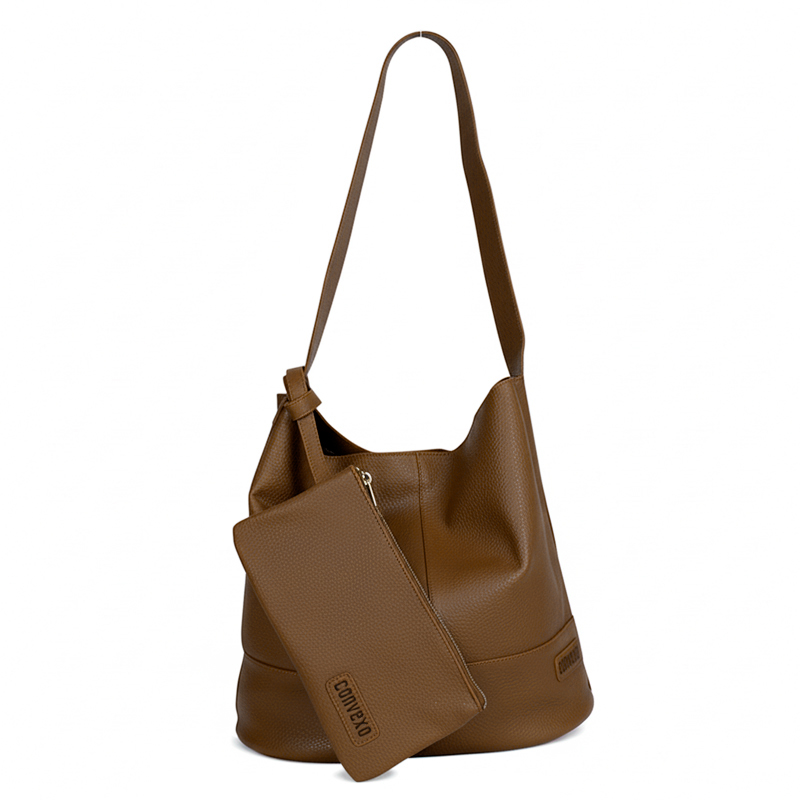 BOLSA SACO MARA COURO CASTANHA