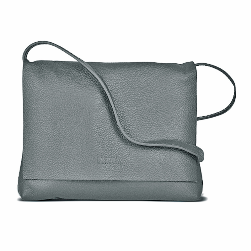 BOLSA COURO CARTEIRO MID GRAFITE