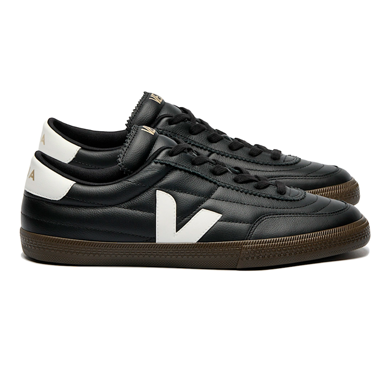 VEJA PANENKA OT LEATHER BLACK WHITE