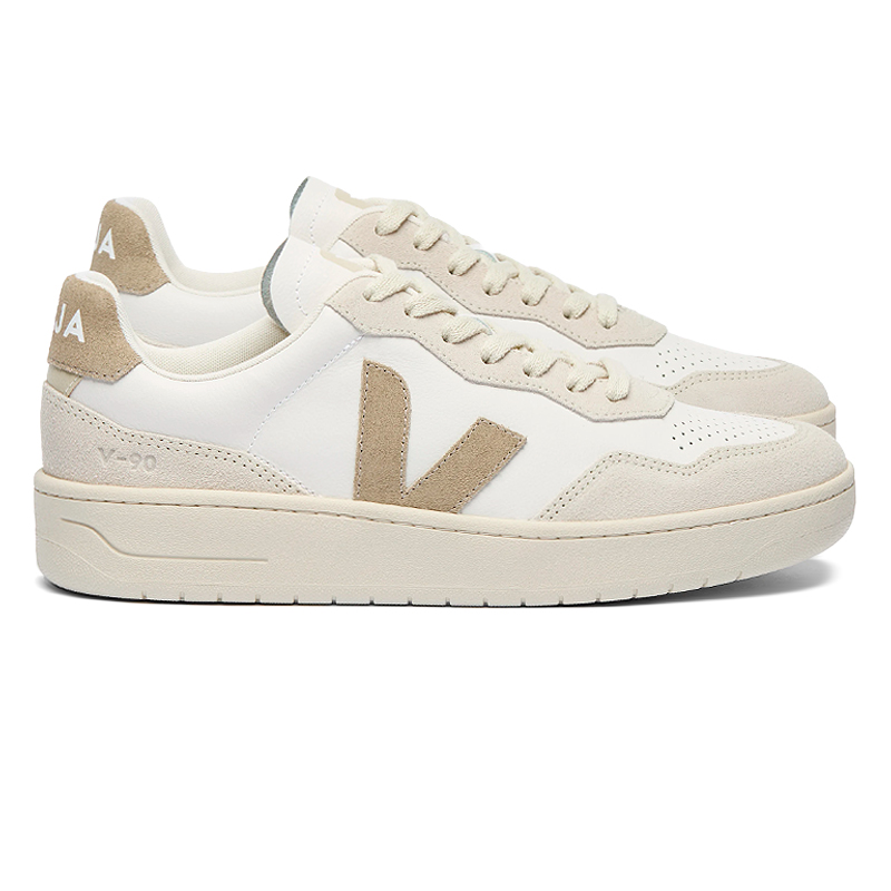 VEJA V-90 OT LEATHER WHITE TAUPE