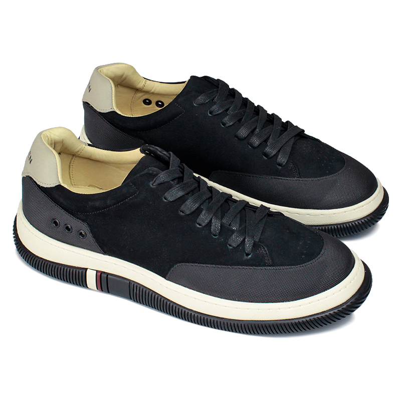 TÊNIS OSKLEN HYBRID LACES NOBUCK PRETO/EUCALIPTO