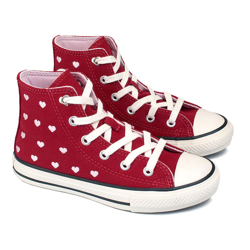 CHUCK TAYLOR ALL STAR HI KIDS IN LOVE VERMELHO
