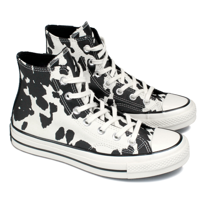 CHUCK 70 HI COW PRINT PRETO