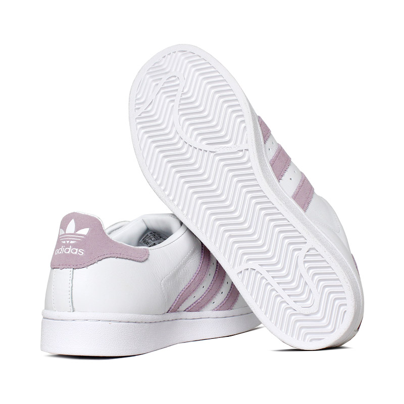 tenis adidas superstar branco e rosa