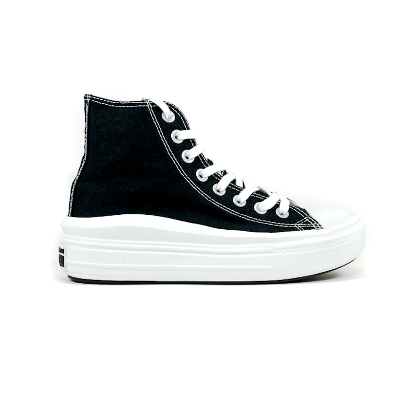 TÊNIS CONVERSE ALL STAR CHUCK TAYLOR PLATAFORMA MOVE PRETO