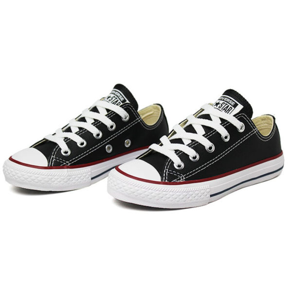 all star preto de couro infantil