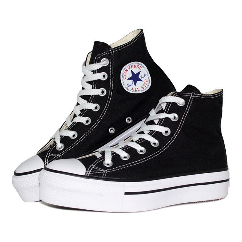 Tênis converse all stars chuck taylor platform hi preto feminino